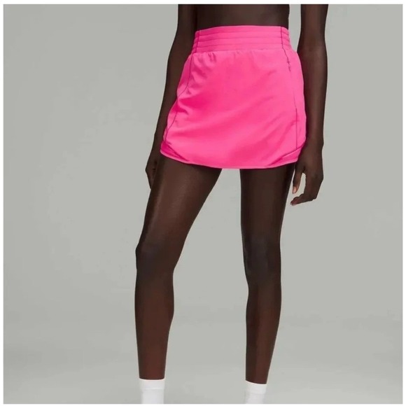 Lululemon Athletica Hotty Hot High-Rise Skirt Long Sonic Pink Size 4 Athletic - Picture 5 of 15